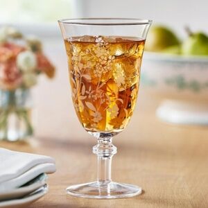 ❤️ 4 Pack 2025 The Pioneer Woman Daisy Glass Floral Etched Glass Goblet …
